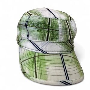 Cozumel Mexico embroidered plaid hat short brim